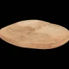 Decoratieve teakhouten schijf