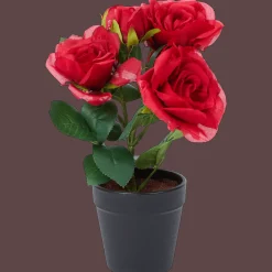 Kunstroos in pot