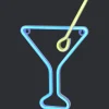 Neon wandlamp