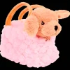 Pluchen hond in handtas