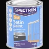 Spectrum 2-in-1 satijnglans verf Zwart