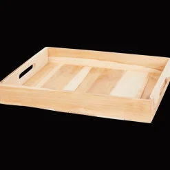 Teakhouten dienblad